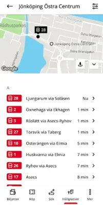 Jönköpings Länstrafik android App screenshot 2